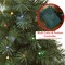 Casafield 2FT Pre-Lit Artificial Mini Christmas Tree, Fir Tabletop Holiday Tree with Lights and Velvet Bag Base